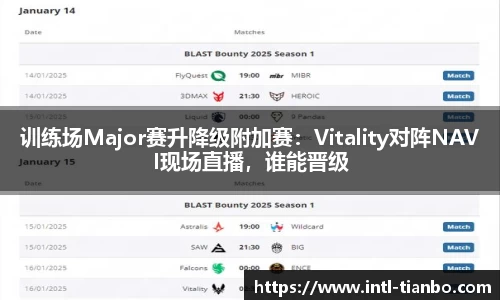 训练场Major赛升降级附加赛：Vitality对阵NAVI现场直播，谁能晋级